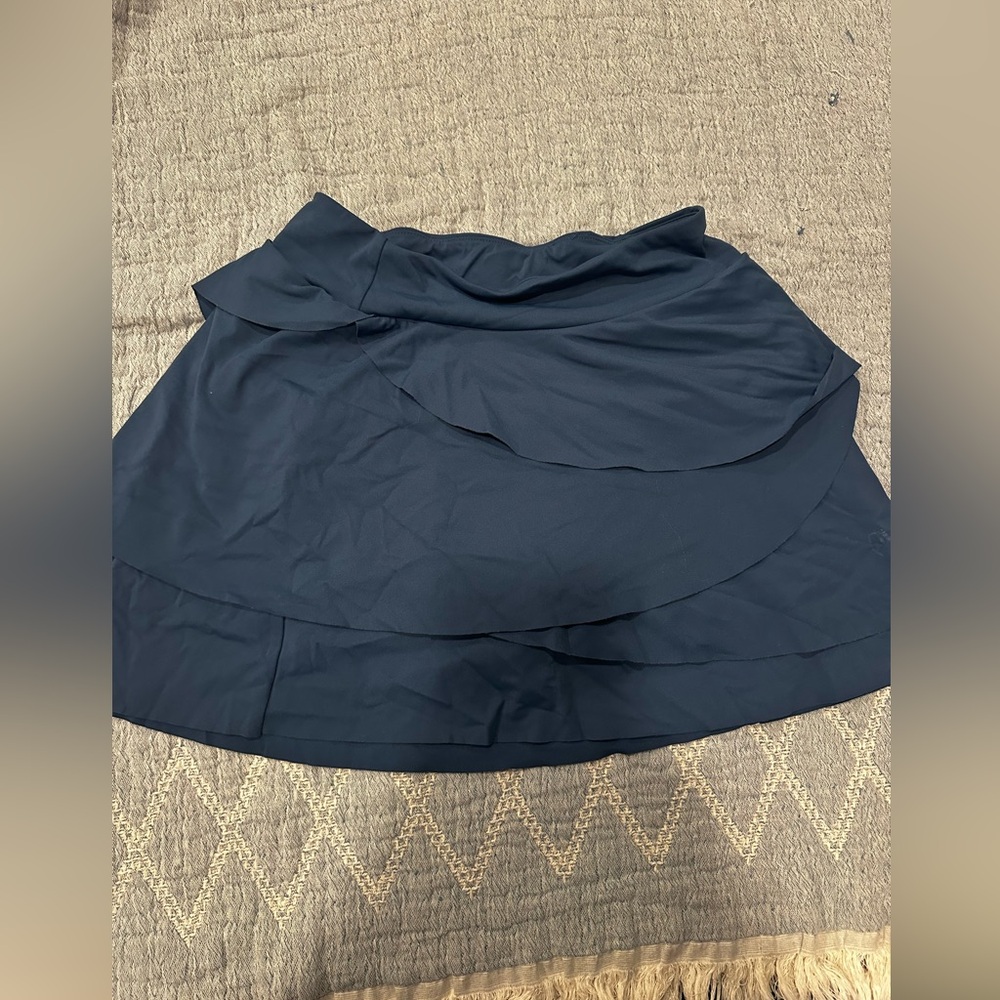 Navy Ruffle Athletic Skort | Tennis Golf Active Skirt
